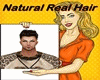 ~R~Natural Real Hair/Men