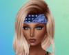 Blue Bandana Headband