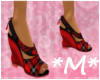 *M* Spring wedges red