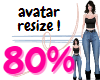 Avatar 80% resizer