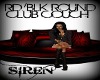 RD/BLK ROUND CLUB COUCH