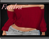 F winter sweater red