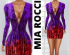 Purple & Red Party Dress