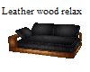 Leather Wood Relax Couch
