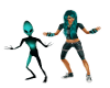 Teal Alien Dancer
