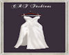 CF* White Satin Gown