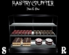 Pastry counter blk/silv