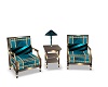 Teal Chat chairs