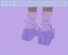 ♡ purple clogs