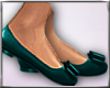 [E]Teal Flat Shoes