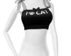 Ribbon Top Black
