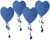 Ani. Blue Heart Balloons