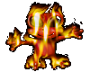frog in fire