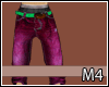 |M4|HipHop Pink Jeans