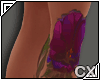 Purple Leg tattoo Female