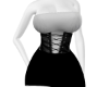 Black/White corset dress