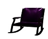 purple rocking chair