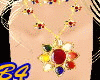 (B4) Multi Gems Necklace