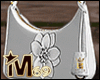 M69 White Shoulder Purse