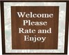 Rate and Enjoy Sign