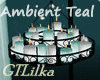 Ambient Teal Chandelier