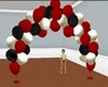 Black&Red Balloon Arch