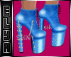 Blue sexy boots