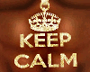 Keep Calm Chain Gold 
