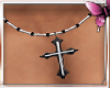 *P Necklace cross 