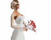 wedding bouquet red/whit
