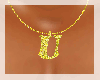 [DF] U gold necklace