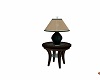 Teal lamp & table
