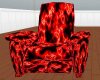 (W) red lava recliner