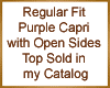 Purple Open Side Capri