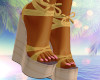 Tan Wedge Sandals