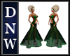 NW Green Fishtail Gown