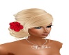 Blondie with Red Rose 