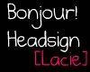 [Lacie]BONJOUR! HeadSign