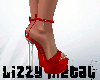 Open Heels Red