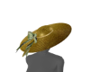 white slanted hat