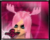 ~S~Pink Antlers W/Bow