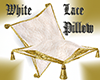 White Lace Pillow