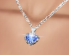 EM Blue Heart Necklace