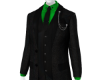 Black Green Party Suit