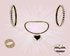 Black /Gold Jewelry Set