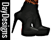 Black Leather Ankle Boot