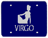 Virgo plate, blue