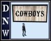 Cowboys Bathroom Sign