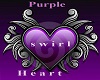 Purple Swirl Heart