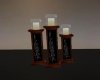 Moderm Wood Candle Stand